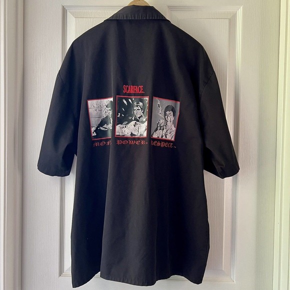 Dragonfly Universal Studios Scarface Tony Montana Button Up Bowling Shirt XXXL - Picture 1 of 16